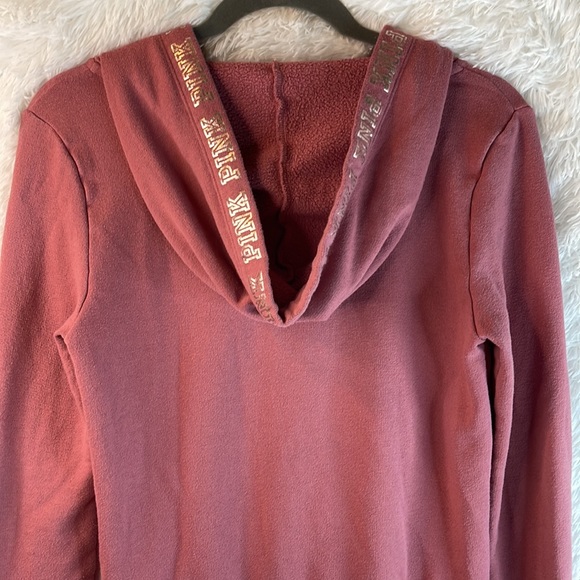 PINK HOODIE, zip up size small/petite, mauve - Picture 5 of 5